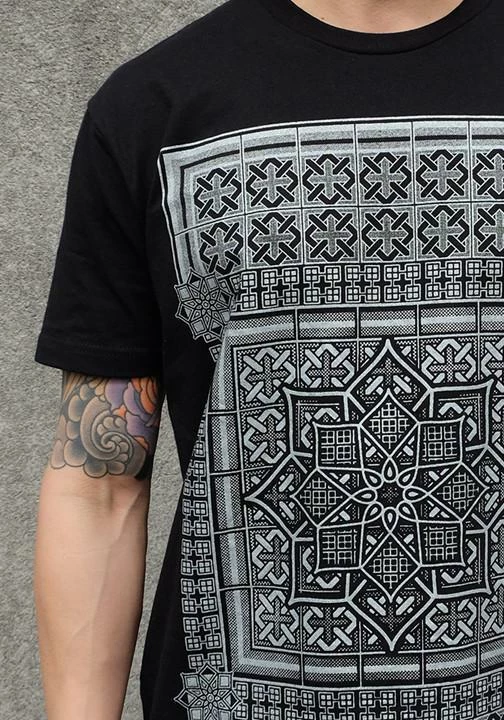 Rythmatix - GEOMETRIX (black/silver) T-SHIRT 3 Rythmatix - GEOMETRIX (black/silver) T-SHIRT