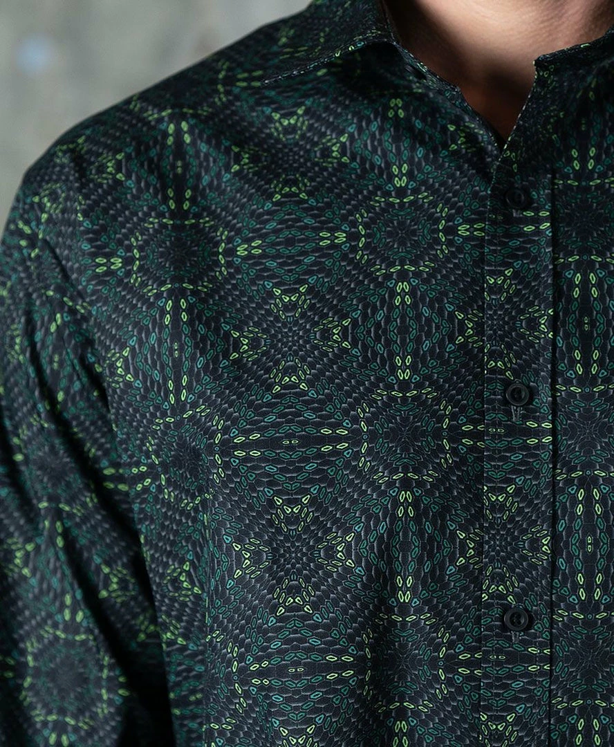 Seed Of Life - "Hexit" LS Premium Button Up Men 4 Seed Of Life - "Hexit" LS Premium Button Up Men
