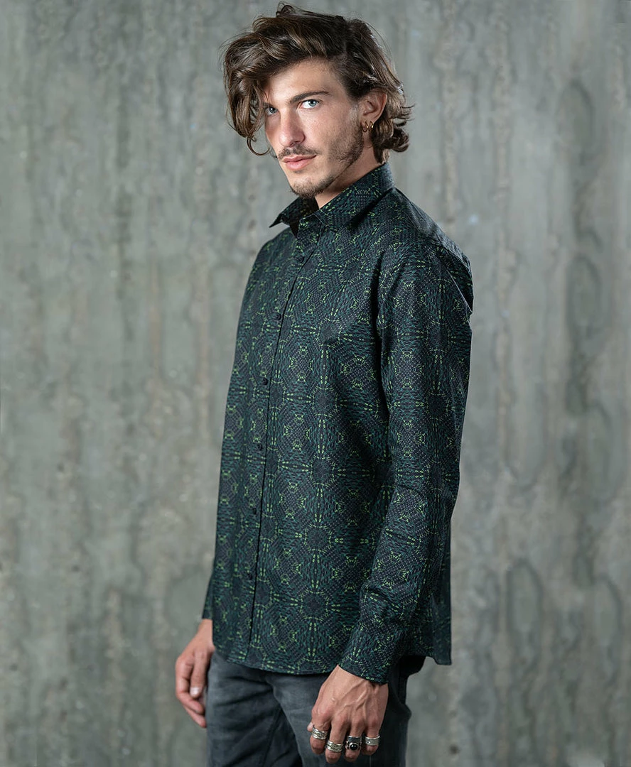 Seed Of Life - "Hexit" LS Premium Button Up Men 7 Seed Of Life - "Hexit" LS Premium Button Up Men