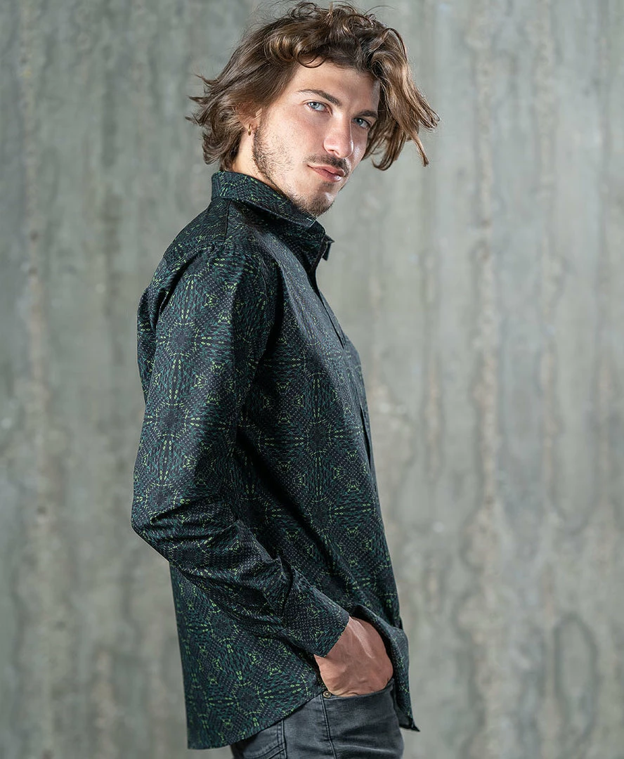 Seed Of Life - "Hexit" LS Premium Button Up Men 9 Seed Of Life - "Hexit" LS Premium Button Up Men