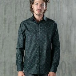 Seed Of Life - "Hexit" LS Premium Button Up Men 20 Seed Of Life -