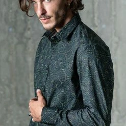 Seed Of Life - "Hexit" LS Premium Button Up Men