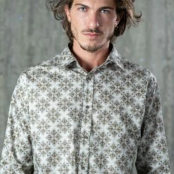 Men Seed Of Life - "Squarcle" LS Premium Button Up 16 Men Seed Of Life -