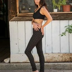 Seed Of Life - Hamsa Leggings - Black Women