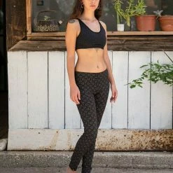 Seed Of Life - Hamsa Leggings - Black Women