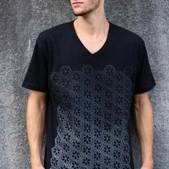 Rythmatix - FADE TO BLACK ON BLACK SHIRT T-SHIRT Men