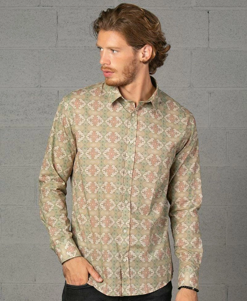 Seed Of Life - "Shipibo Kené" LS Premium Button Up Men 5 Seed Of Life - "Shipibo Kené" LS Premium Button Up Men