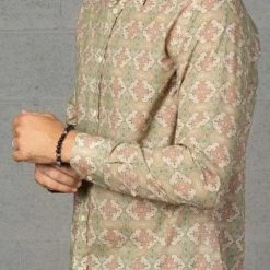 Seed Of Life - "Shipibo Kené" LS Premium Button Up Men