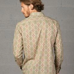 Seed Of Life - "Shipibo Kené" LS Premium Button Up Men 13 Seed Of Life -