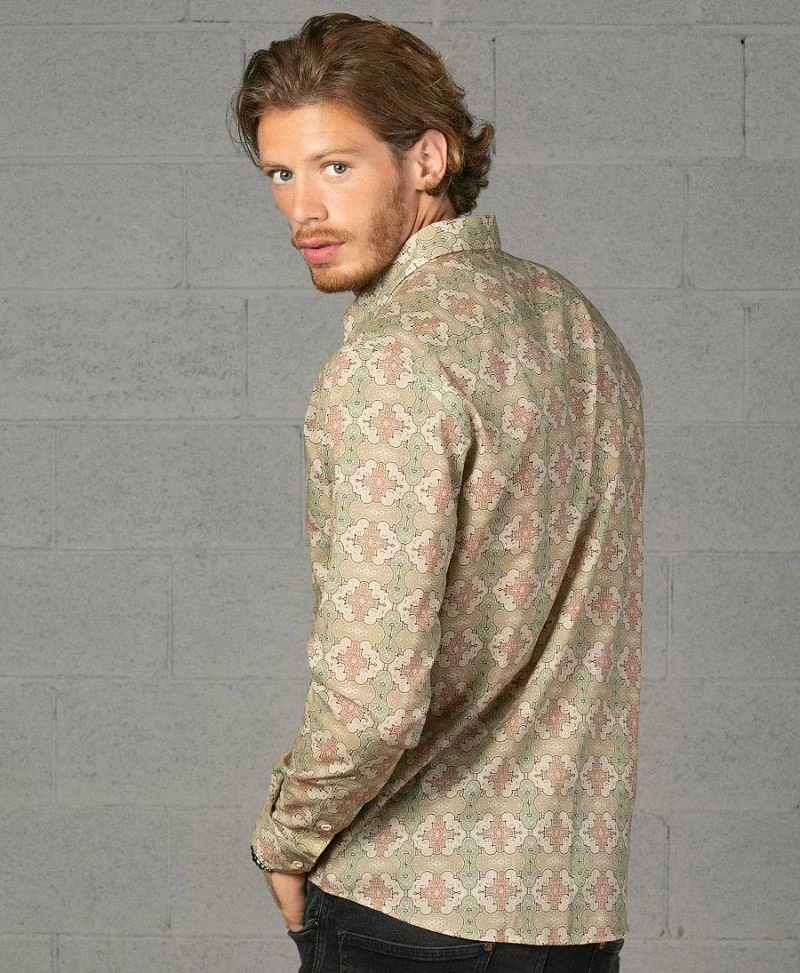 Seed Of Life - "Shipibo Kené" LS Premium Button Up Men 7 Seed Of Life - "Shipibo Kené" LS Premium Button Up Men