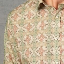 Seed Of Life - "Shipibo Kené" LS Premium Button Up Men