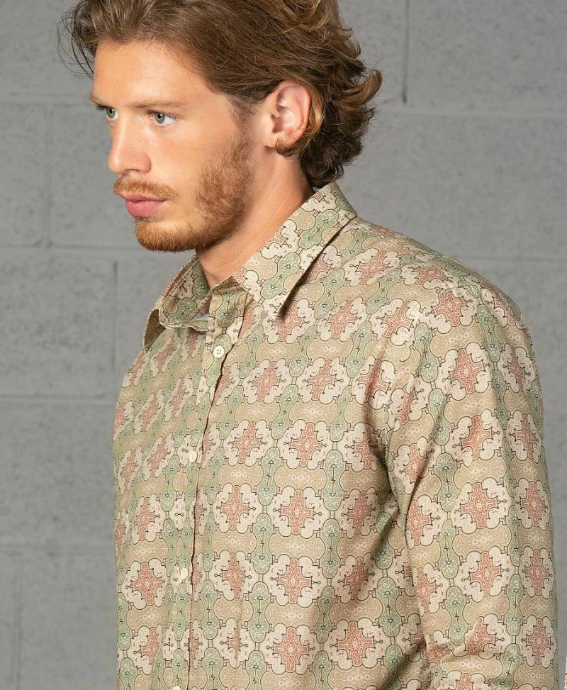 Seed Of Life - "Shipibo Kené" LS Premium Button Up Men 8 Seed Of Life - "Shipibo Kené" LS Premium Button Up Men