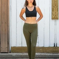 Seed Of Life - LSD Molecule Leggings - Olive Women