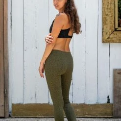 Seed Of Life - LSD Molecule Leggings - Olive Women