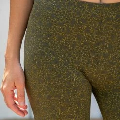 Seed Of Life - LSD Molecule Leggings - Olive Women