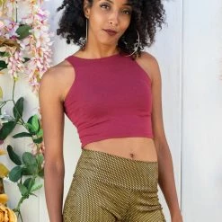 The Headspace Men Warrior Within - Maroon Bamboo Tank Top