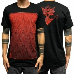 Men First Earth - Matrix (Black/Red) T-SHIRT