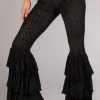 Warrior Within - Midnight Burnout Velvet Pirate Pants Bell Bottoms