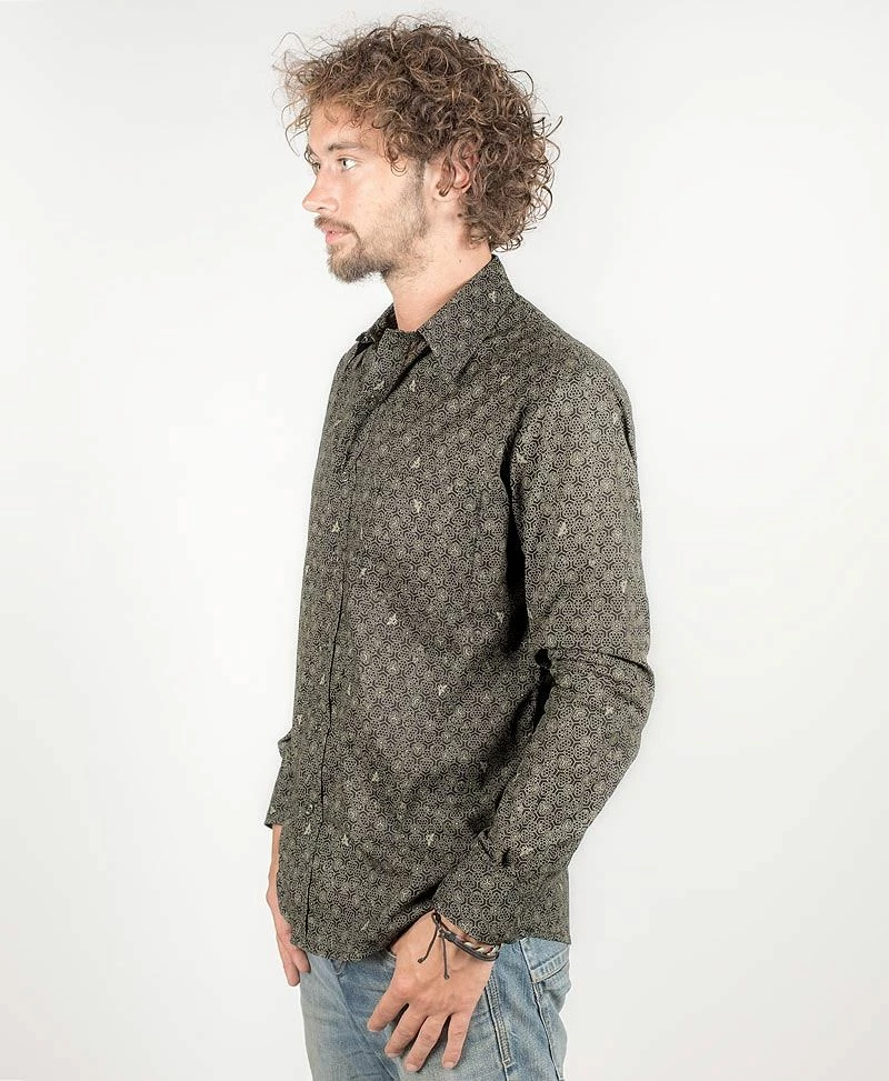 Seed Of Life - "Beez" LS Button Up - Black Men 9 Seed Of Life - "Beez" LS Button Up - Black Men