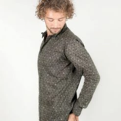 Seed Of Life - "Beez" LS Button Up - Black Men 12 Seed Of Life -