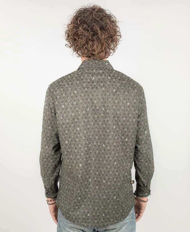 Seed Of Life - "Beez" LS Button Up - Black Men 6 Seed Of Life - "Beez" LS Button Up - Black Men