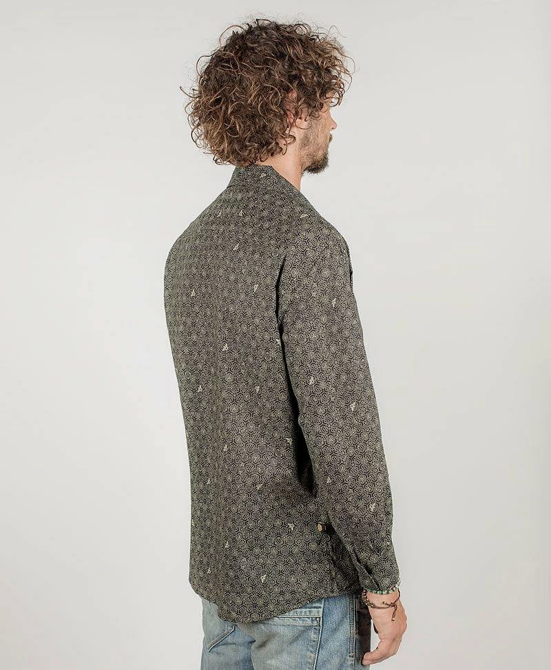 Seed Of Life - "Beez" LS Button Up - Black Men 8 Seed Of Life - "Beez" LS Button Up - Black Men