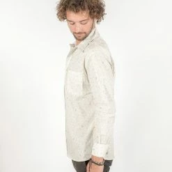 Seed Of Life - "Bees" LS Button Up - White 16 Seed Of Life -