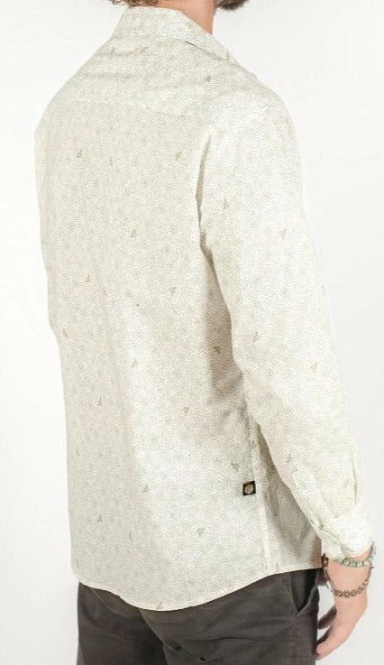 Seed Of Life - "Bees" LS Button Up - White 3 Seed Of Life - "Bees" LS Button Up - White