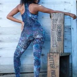 Warrior Within - Purple Paisley Burnout Panther Ladyhawke Onesie Women