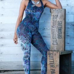 Warrior Within - Purple Paisley Burnout Panther Ladyhawke Onesie Women