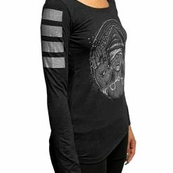 First Earth - Seer Long Sleeve Women's T-SHIRT Charcoal 8 First Earth - Seer Long Sleeve Women's T-SHIRT Charcoal