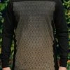 Rythmatix - TEXTURE LONG SLEEVE Black T-SHIRT