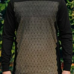 Rythmatix - TEXTURE LONG SLEEVE Black T-SHIRT